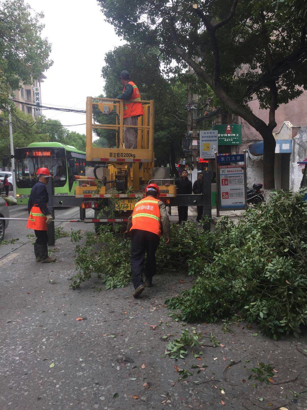近日，我公司根據(jù)南陵縣市政園林所通知，組織安排人員車輛協(xié)助市政園林所路燈科修剪陵陽路兩側(cè)遮擋路燈照明的樹枝。此項(xiàng)工作持續(xù)了三天，消除了因路燈光照不足帶來的夜間通行安全隱患問題，受到沿線居民一致好評(píng)。